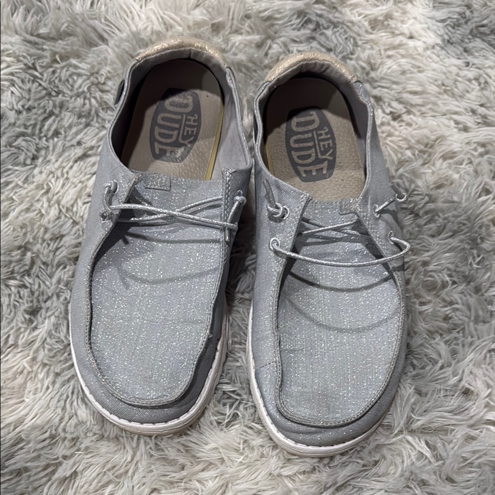 Hey Dude Gray Loafers Slip-Ons Casual